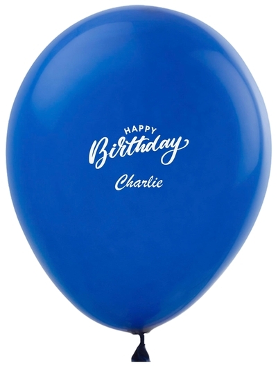 Happy Birthday Vintage Latex Balloons