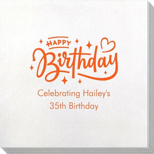 Happy Birthday Twinkles Bamboo Luxe Napkins