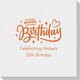 Happy Birthday Twinkles Linen Like Napkins Image 2 of 2
