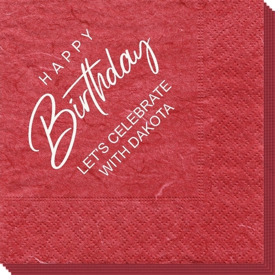 Happy Birthday Sophisticate Bali Napkins