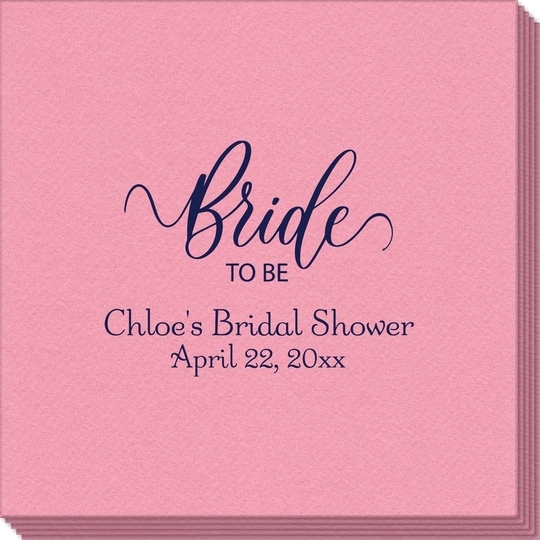 Bride To Be Swish Linen Like Napkins