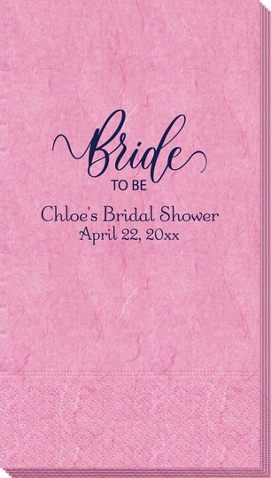 Bride To Be Swish Bali Guest Towels