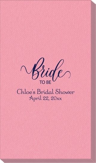 Bride To Be Swish Linen Like Guest Towels