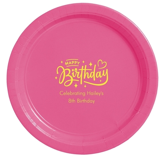 Happy Birthday Twinkles Paper Plates