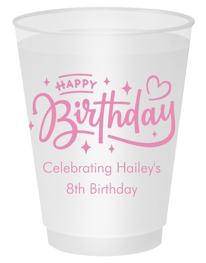 Happy Birthday Twinkles Shatterproof Cups