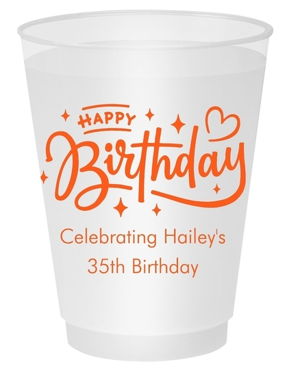 Happy Birthday Twinkles Shatterproof Cups