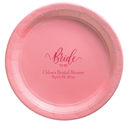 Bride To Be Swish Paper Plates