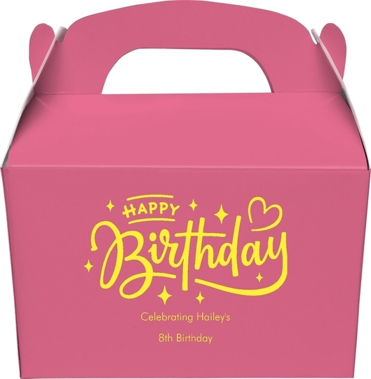 Happy Birthday Twinkles Gable Favor Boxes