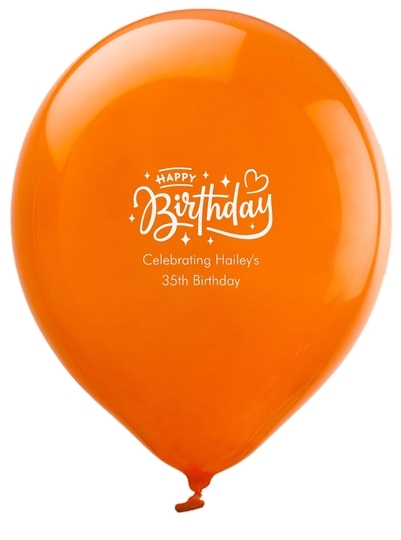 Happy Birthday Twinkles Latex Balloons