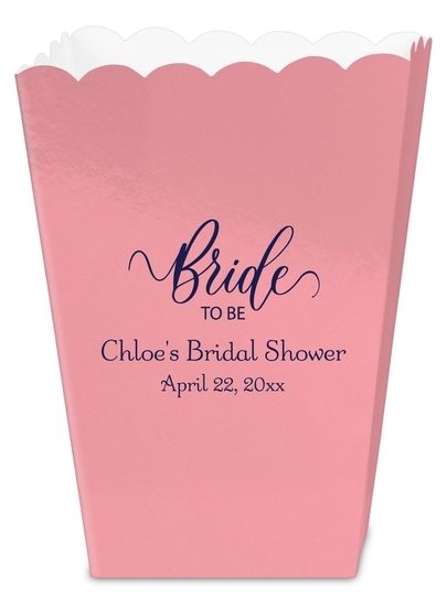 Bride To Be Swish Mini Popcorn Boxes