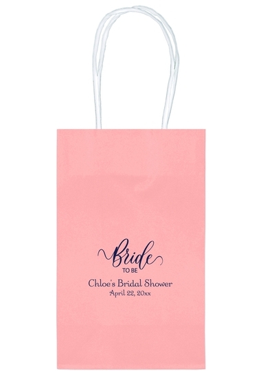 Bride To Be Swish Medium Twisted Handled Bags