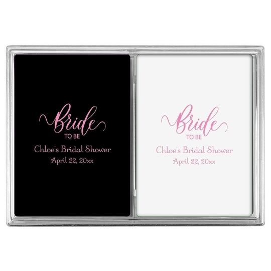 Bride To Be Swish Double Deck Playing Cards