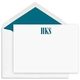 Bold Initials Flat Note Cards - Raised Ink Image 1 of 3