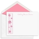 Floral Accent Flat Note Cards - Raised Ink Image 1 of 2