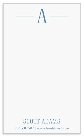 Modern Initial Jotter Cards