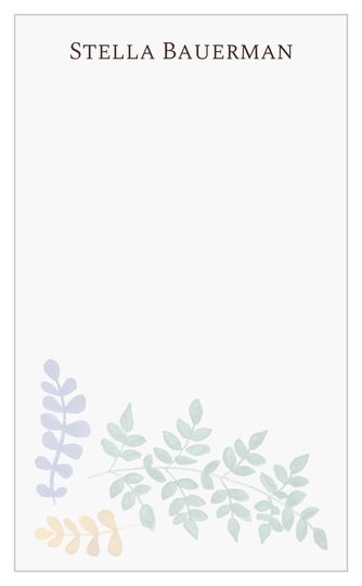 Muted Spring Leaves Jotter Cards