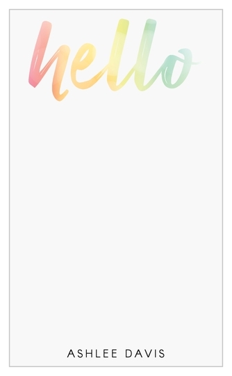 Ombre Hello Jotter Cards