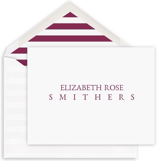 Griffin Folded Note Cards - Raised Ink