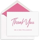 Informal Script Thank You Cards - Raised Ink Image 1 of 4