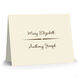 Wendy Two-Name Folded Note Cards - Raised Ink Image 3 of 3