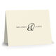 Elegant Ampersand Folded Note Cards - Raised Ink Image 3 of 3