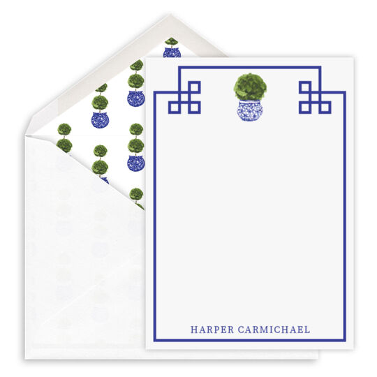 Topiary Petite Flat Note Cards