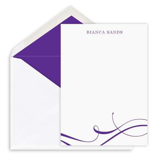 Elegant Flourishes Petite Flat Note Cards