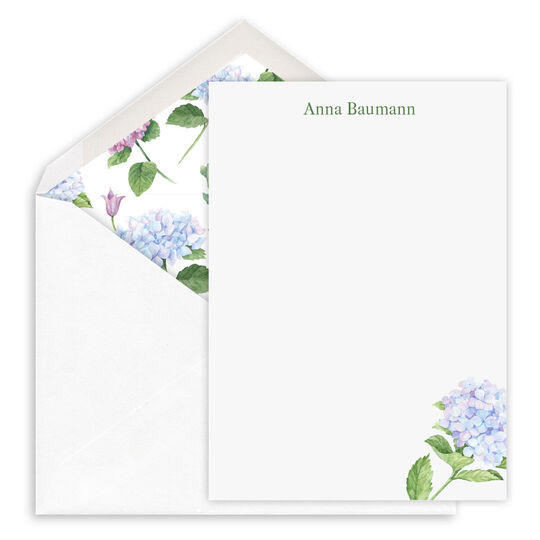 Hydrangea Blossom Petite Flat Notes