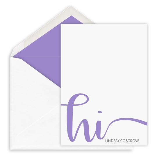 Hi Petite Flat Note Cards