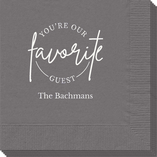 Circle Favorite Guest Napkins