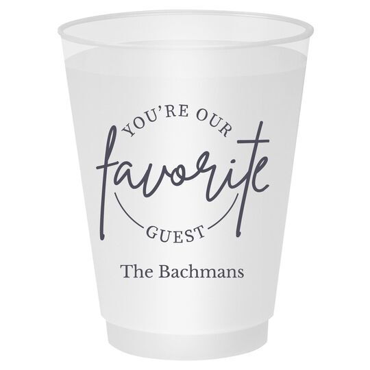 Circle Favorite Guest Shatterproof Cups