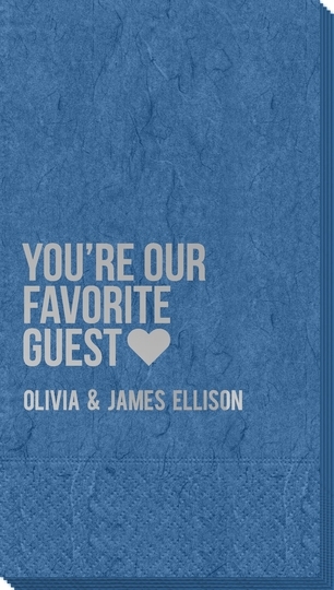 You're Our Favorite Guest with Heart Bali Guest Towels