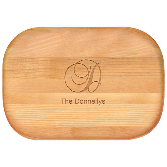 Choice of Initial and Name Small 10-inch Wood Bar Board