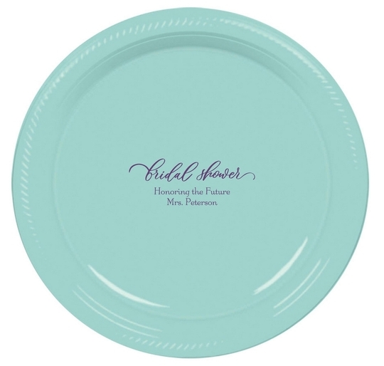 Bridal Shower Swish Plastic Plates