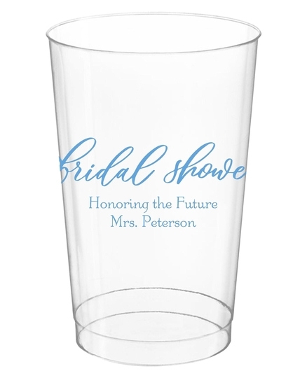 Bridal Shower Swish Clear Plastic Cups