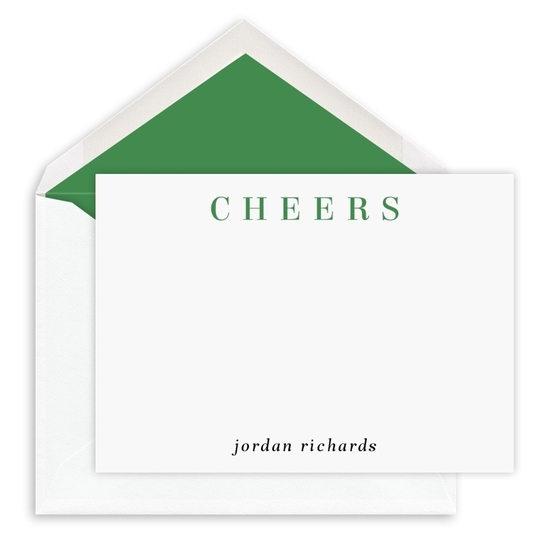 Cheers Petite Flat Note Cards