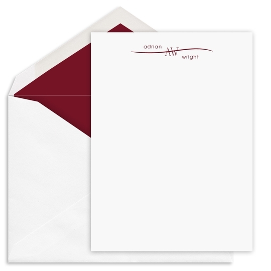 Spa Flat Note Cards - Raised Ink