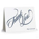 Calligraphy Thank You Folded Note Cards - Raised Ink Image 3 of 3