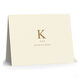 Initial Indicator Folded Note Cards - Raised Ink Image 3 of 3