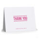 Double Line Thank You Folded Note Cards - Letterpress Image 3 of 4