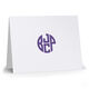 4 Initial Monogram Folded Note Cards - Letterpress Image 3 of 3