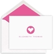 Modern Heart Folded Note Cards - Letterpress Image 1 of 3