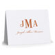 Bold Monogram Folded Note Cards - Letterpress Image 4 of 4