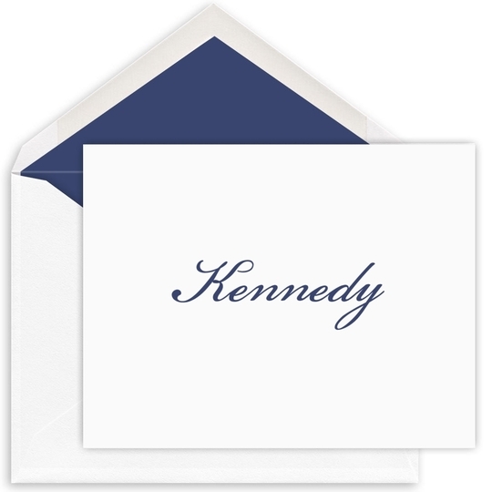 Vanity Folded Note Cards - Letterpress