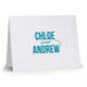Modern Couple Folded Note Cards - Letterpress Image 3 of 3