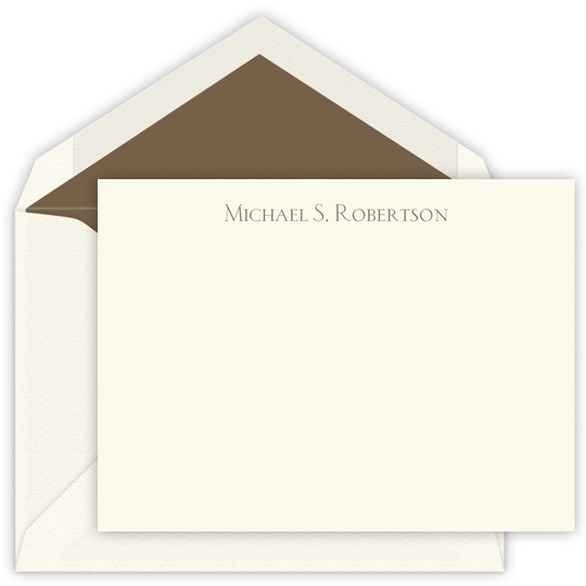 Chanteuse Flat Note Cards - Letterpress