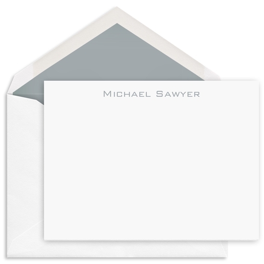 Madeleine Flat Note Cards - Raised Ink