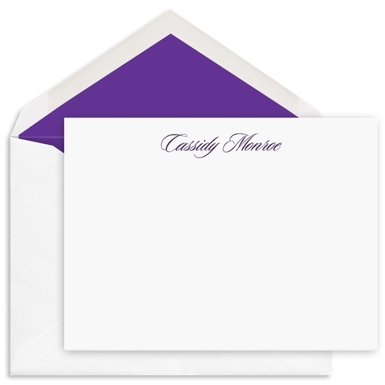 Howell Flat Note Cards - Raised Ink