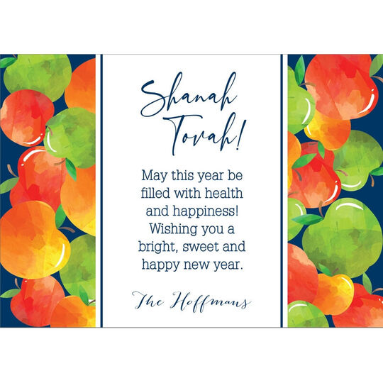 Bright Year Apples Jewish New Year Cards