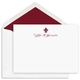 Fleur De Lis Flat Note Cards - Raised Ink Image 1 of 2